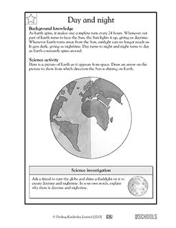 Day And Night Worksheets 4th Grade Earth X27 Earth S Rotation Worksheet 4th Grade - Earth's Rotation Worksheet 4th Grade