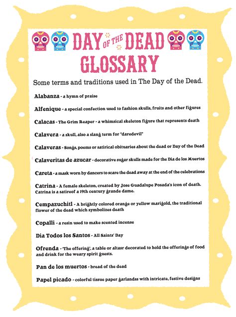Download Day Of The Dead Vocabulary Wikispaces 