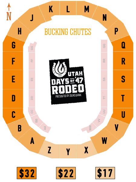 Days Of 47 Arena Seating Chart