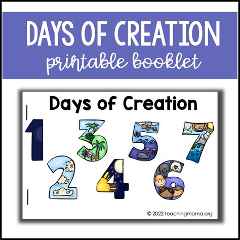 Days Of Creation Printable Teaching Mama Days Of Creation Worksheet - Days Of Creation Worksheet
