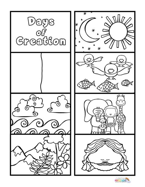 Days Of Creation Worksheets Christian Preschool Printables Days Of Creation Worksheet - Days Of Creation Worksheet