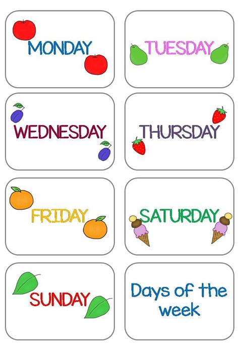 Days Of The Week Printables Cards Powerful Mothering Days Of The Week Printable - Days Of The Week Printable