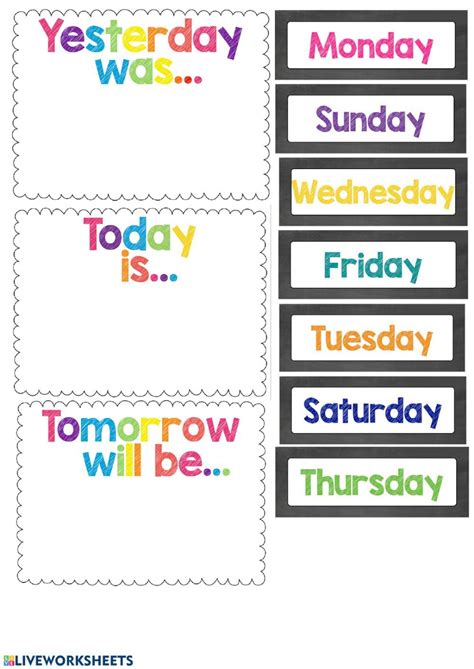 Days Of The Week Printables Pdf Teaching Resources Days Of The Week Printable Chart - Days Of The Week Printable Chart