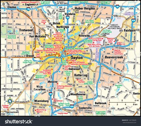 dayton ohio map