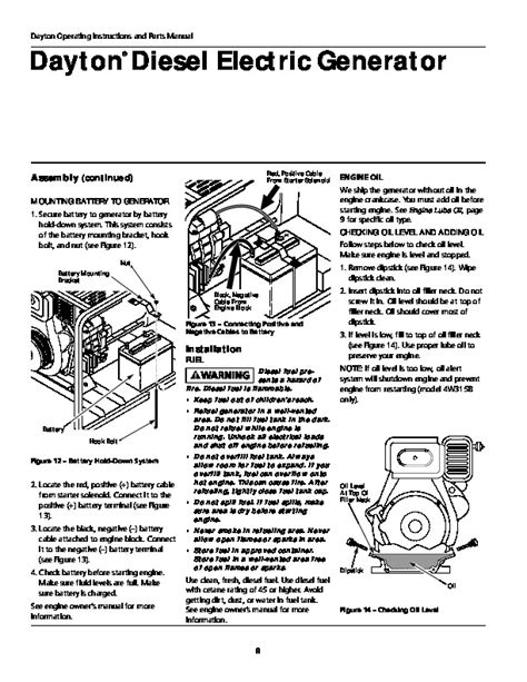 Download Dayton Generator Manuals 
