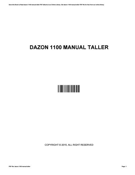 Full Download Dazon 1100 Manual Taller 