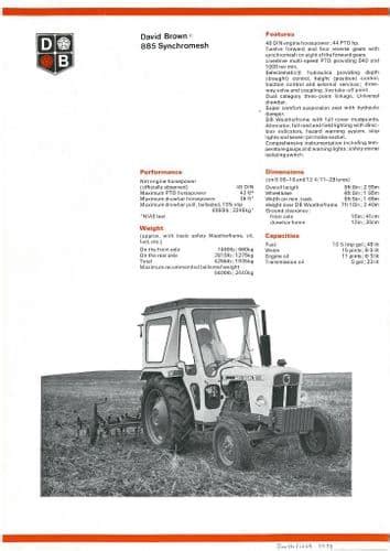 Db 885 Tractor Manual