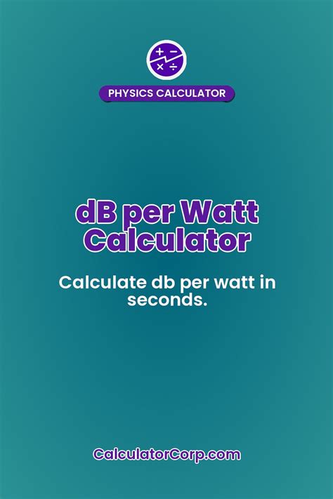 Db Per Watt