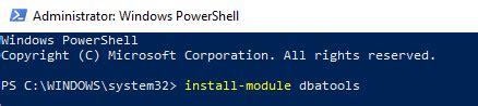 dbatools (PowerShell Module) 0.9.750 Screen Prints 2