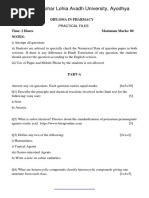 Dbatu Previous Year Question Papers