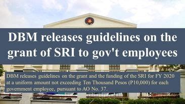 dbm guidelines on sri 2022 schedule today