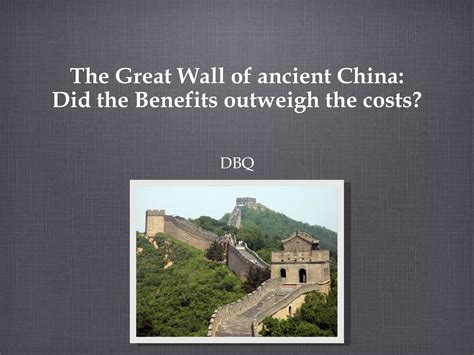 dbq great wall of ancient china