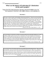 Full Download Dbq Focus Exploration And Colonization Answered 