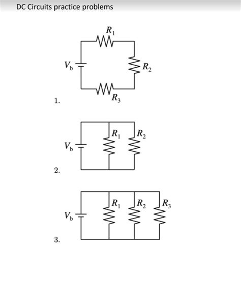 Dc Circuit Practice Problems