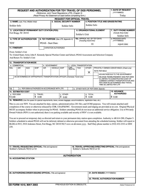 Dd Form 1610