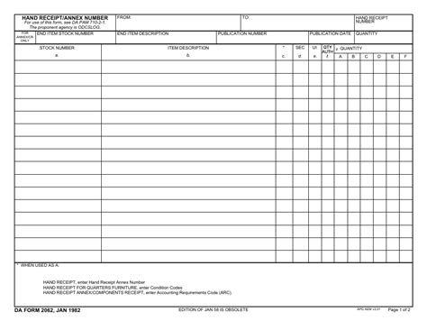 Dd Form 2062