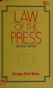 Read Dd Basu Law Of The Press 