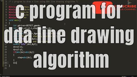 dda line drawing algorithm in dev c