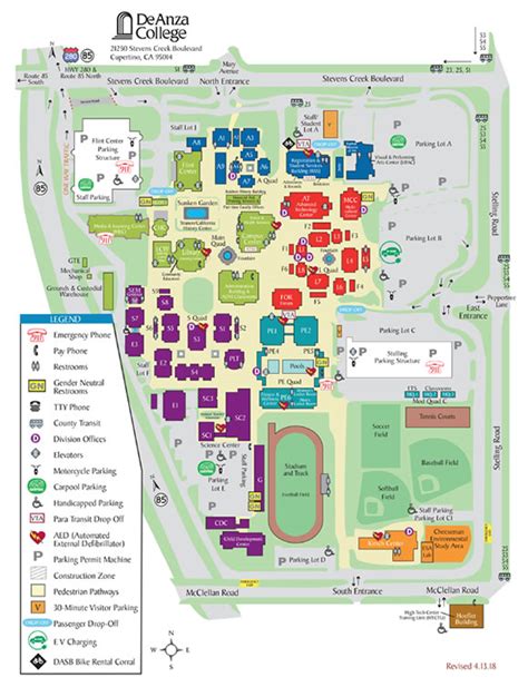 De Anza Campus Map