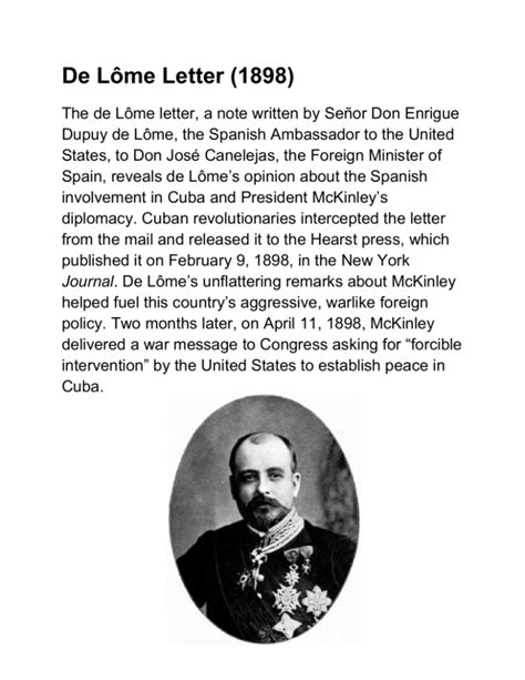 De Lome Letter
