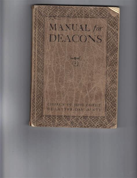 Deacons Manual