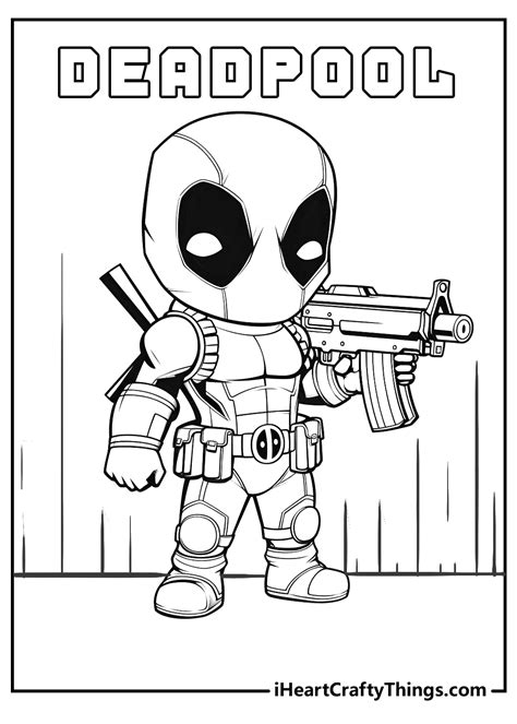 deadpool coloring pages