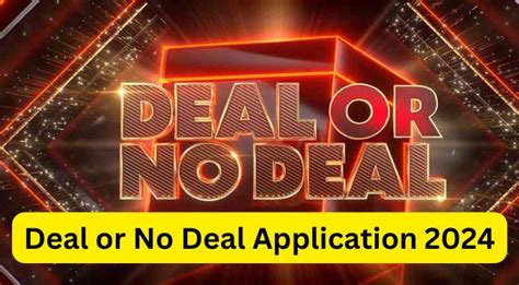 deal or no deal apply