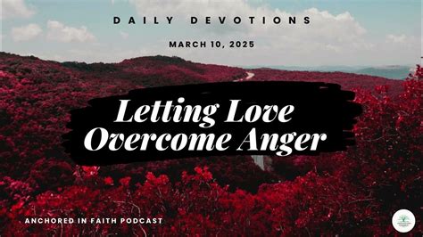Dealing With Anger Daily Devotions