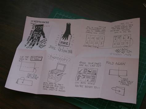 dear colleen How to Make a 16 Page Zine from One Sheet of Paper!