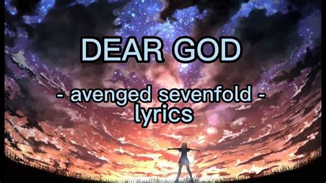 Dear God Lyrics