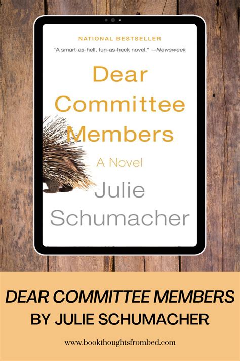 Full Download Dear Committee Members Julie Schumacher 