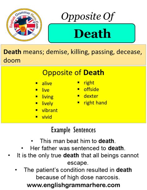 Death Opposite Word