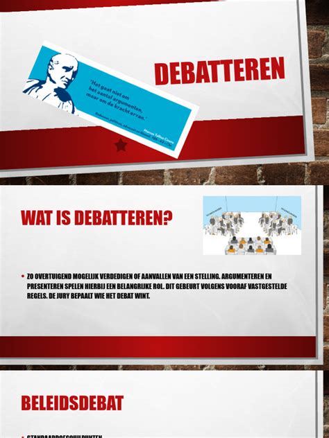 debatteren