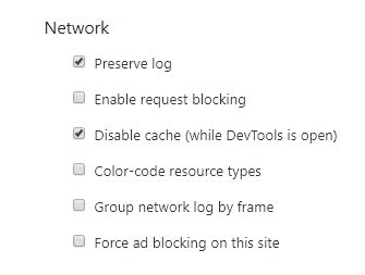 debugging - How to enable "Preserve Log" in Network tab in Chrome