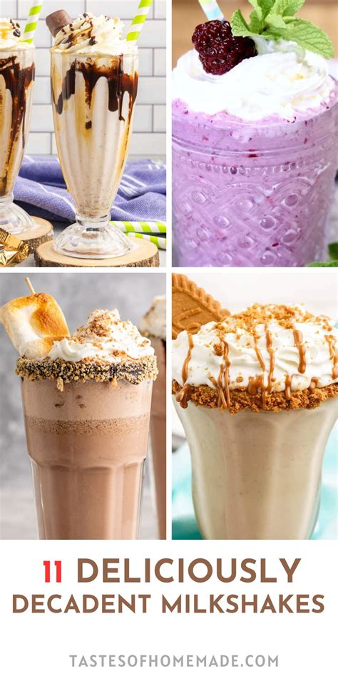 decadent milkshakes
