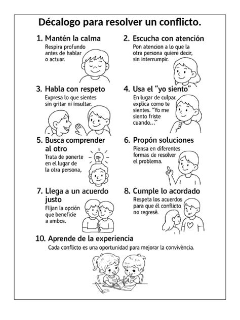 Decalogo Para Resolver Conflictos