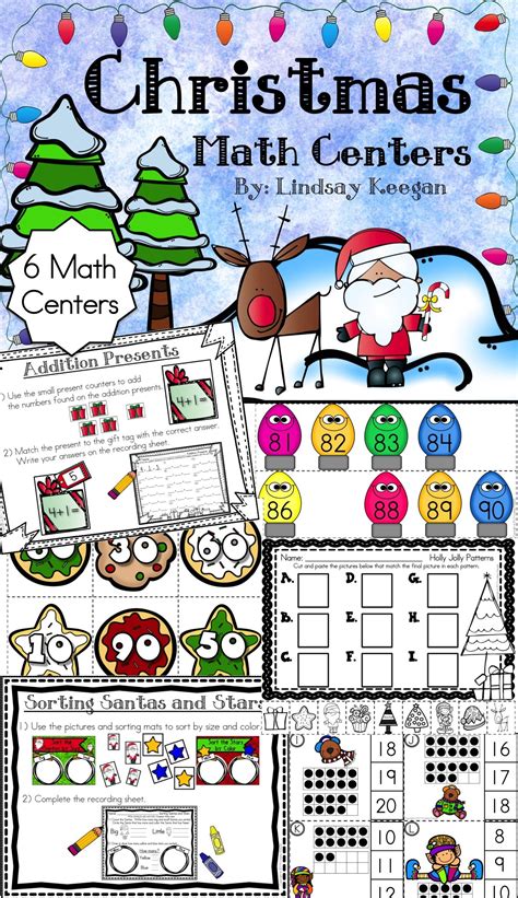 December And Christmas Math Centers For 1st Grade Christmas Math For First Grade - Christmas Math For First Grade