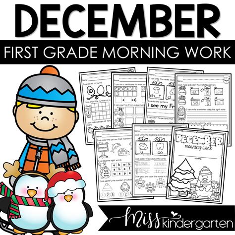 December Morning Work First Grade Made By Teachers First Grade Morning Work Ideas - First Grade Morning Work Ideas