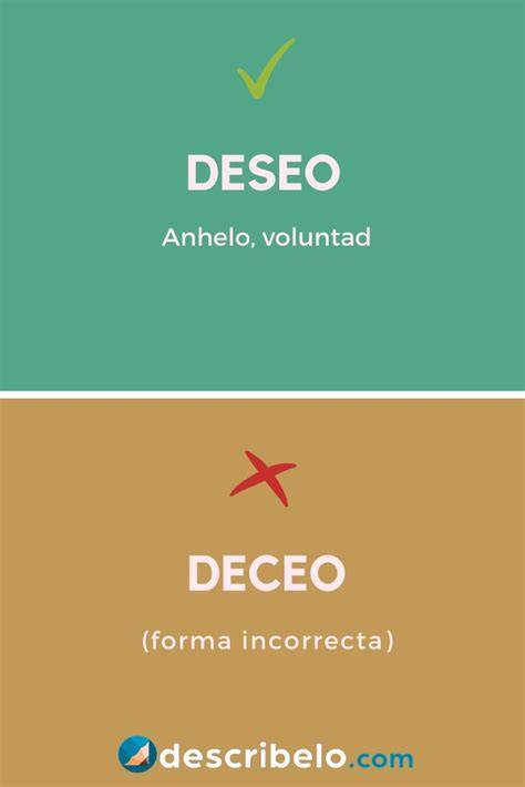 Deceo O Deseo
