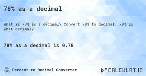 Decimal Of 78
