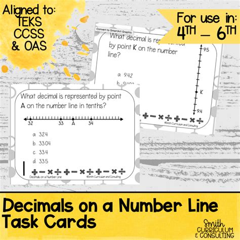 Decimals On Number Lines Task Cards For Year Decimals On A Number Line Activity - Decimals On A Number Line Activity