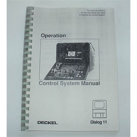 Deckel Dialog 12 Manual
