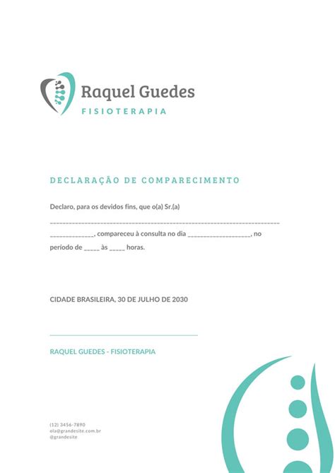 Declaracao De Comparecimento
