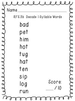 Decoding 1 Syllable Words Free Pdf Download Learn Syllable Worksheet 1rst Grade - Syllable Worksheet 1rst Grade