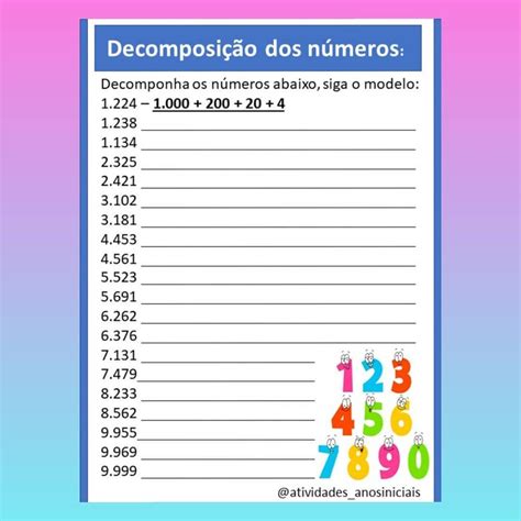 Decomponha Os Numerais