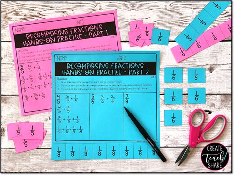 Decomposing Fractions In Upper Elementary Elementary Fractions - Elementary Fractions