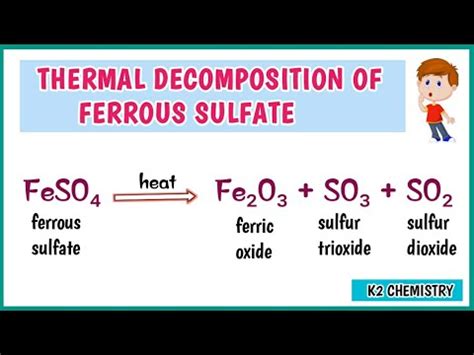 Decomposition Of Feso4