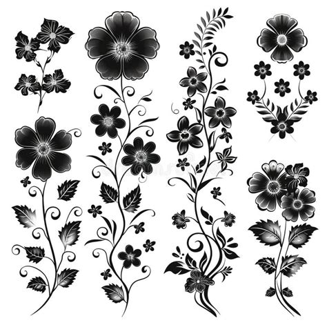 decorative flower and leaf designs dover design li