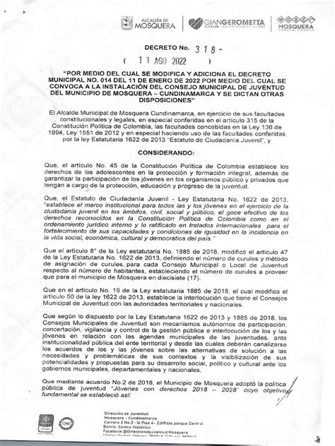 decreto 318 de 2006 pdf