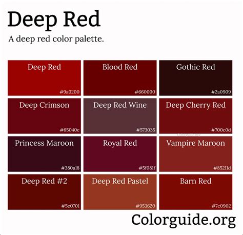 deep red color